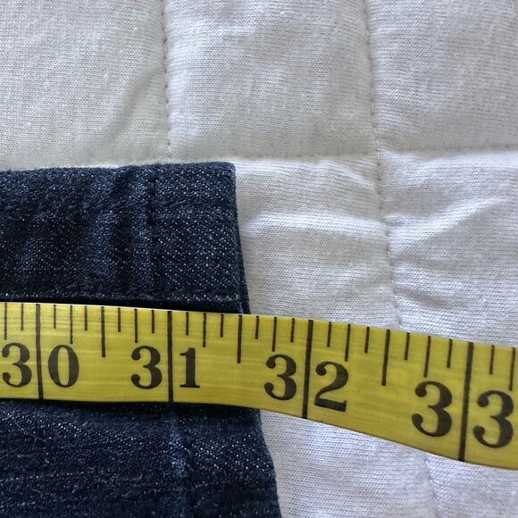 Vintage 90s TALBOTS Jeans Womens Cropped Dark Wash Mid Rise Stretch | 10 - Picture 12 of 13